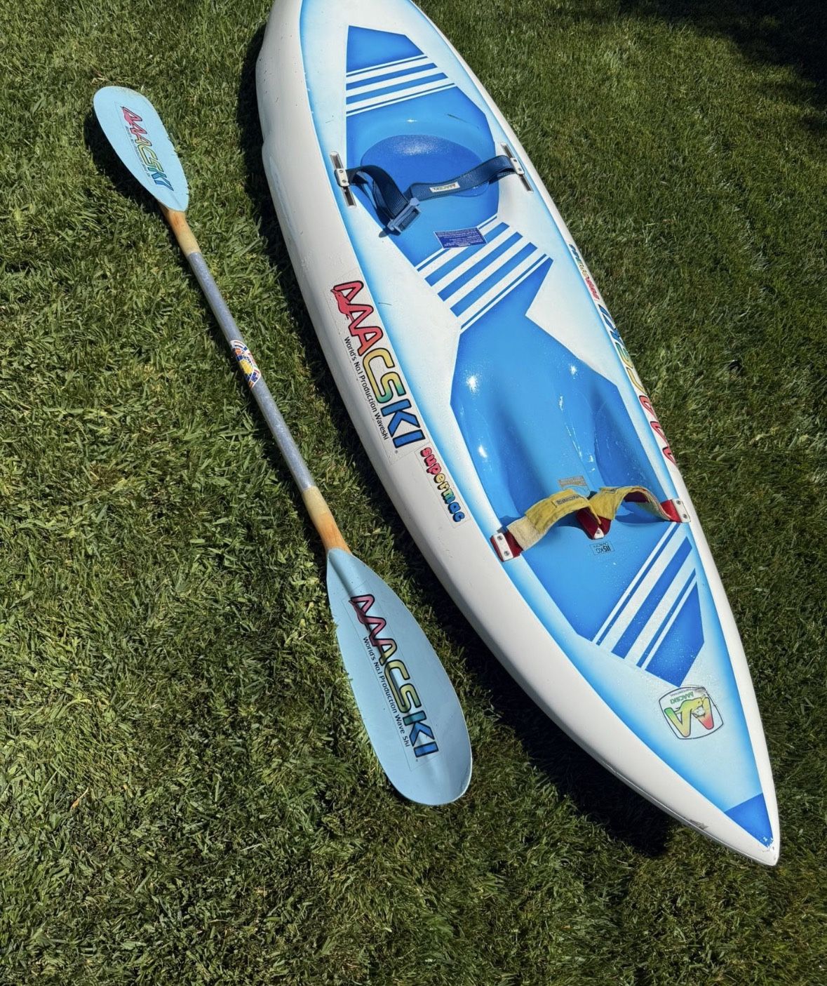 Macski wave ski And Paddle. Stored Indoors