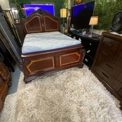 Queen Bed Frame And Mattress 