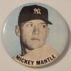 Vintage Mickey Mantle Button
