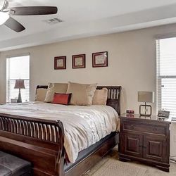 Bedroom Set, Bedroom Frame King Size, Dresser, 2 Night Stands