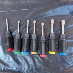 Craftsman USA 7 Pc. Triangle Soft Grip Colored Nut Driver Set SAE 1/4"-5/8"