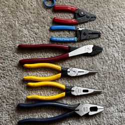 Klein Pliers/snap On Wire Strippers. 90$ 