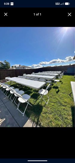 Tables and chairs