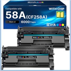 Brand New Compatible HP 58A / CF258A Black Toner – Fits LaserJet Pro M404/M428
