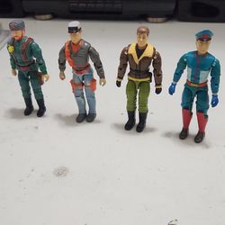 Vintage 1990s  g.i Joe soldiers figuires lot of 4