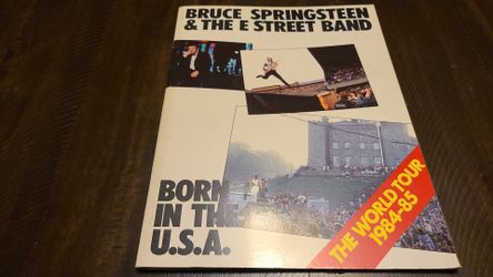 Bruce Springsteen concert program