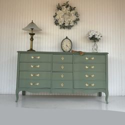 Sage Green Dresser - Bedroom Set - Dresser Set - Credenza - Nursery - French Provincial 