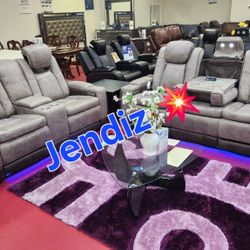 Power Reclining Livingroom Furniture Sectional Couches Sofa Sets 