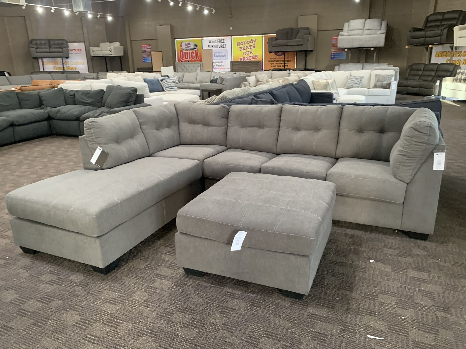 Grey New Sofa Sectional