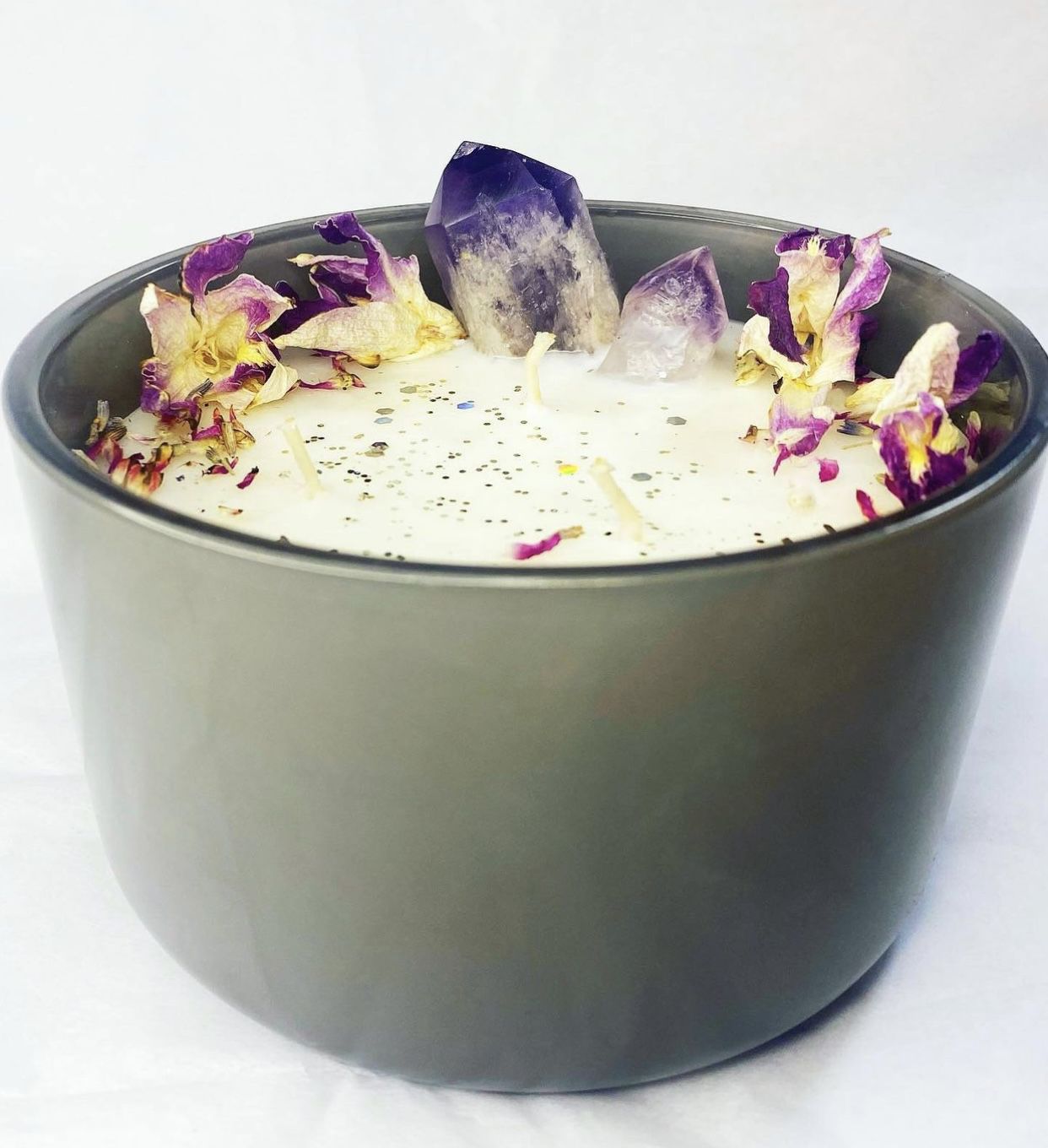 Healing/Cleansing candles with Crystals