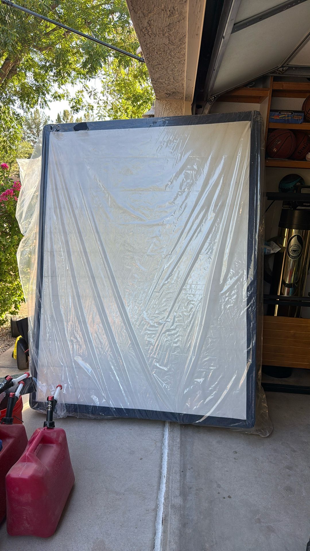 Great Shape Queen Bed Frame And Box Spring