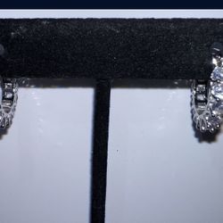Mini Crystal Hoop Earrings 