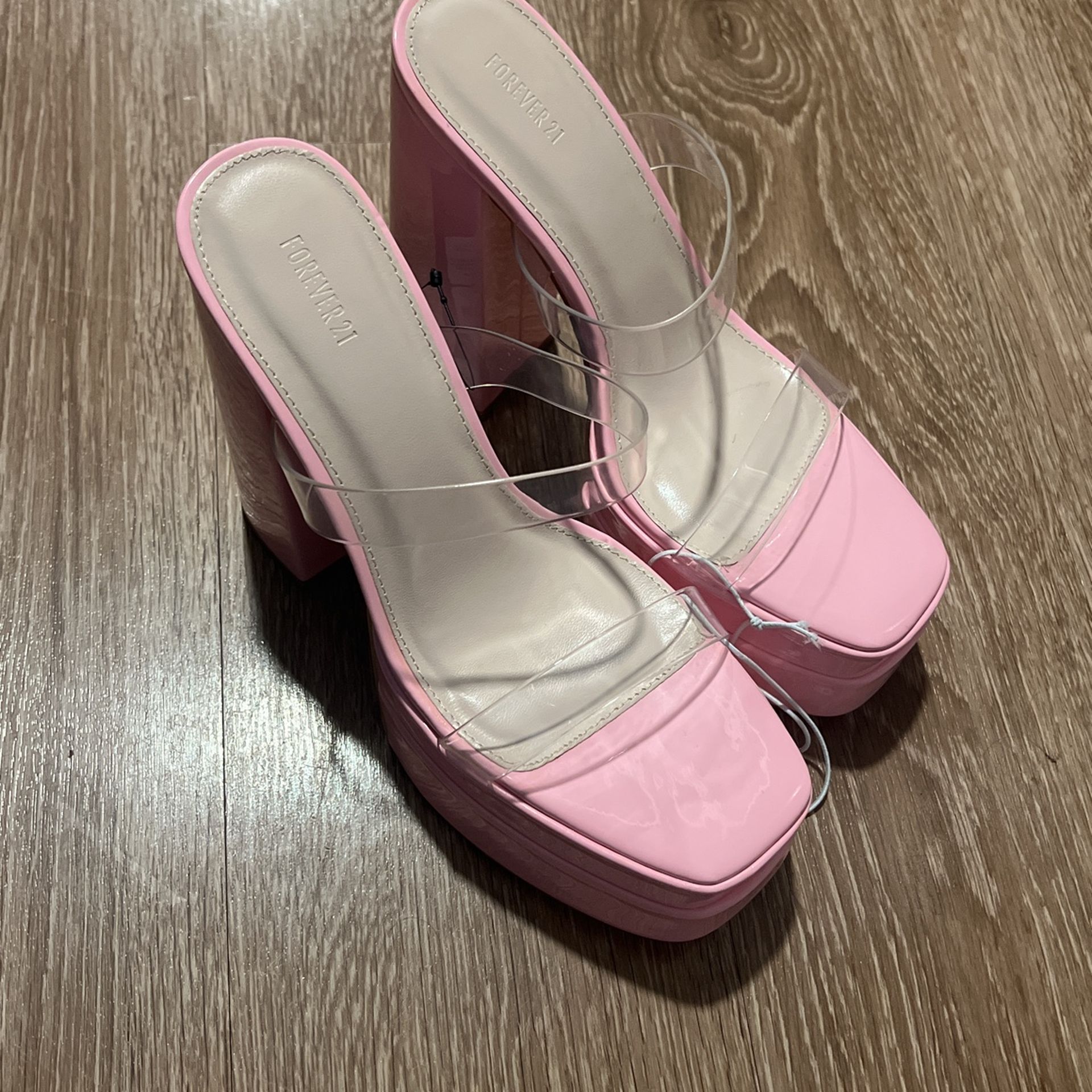Pink Platform Heels 7.5