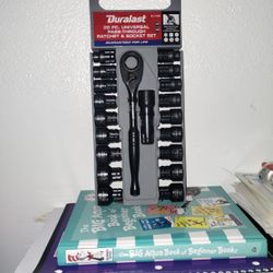 20 PC. Universal Pass-Through Ratchet & Socket Set