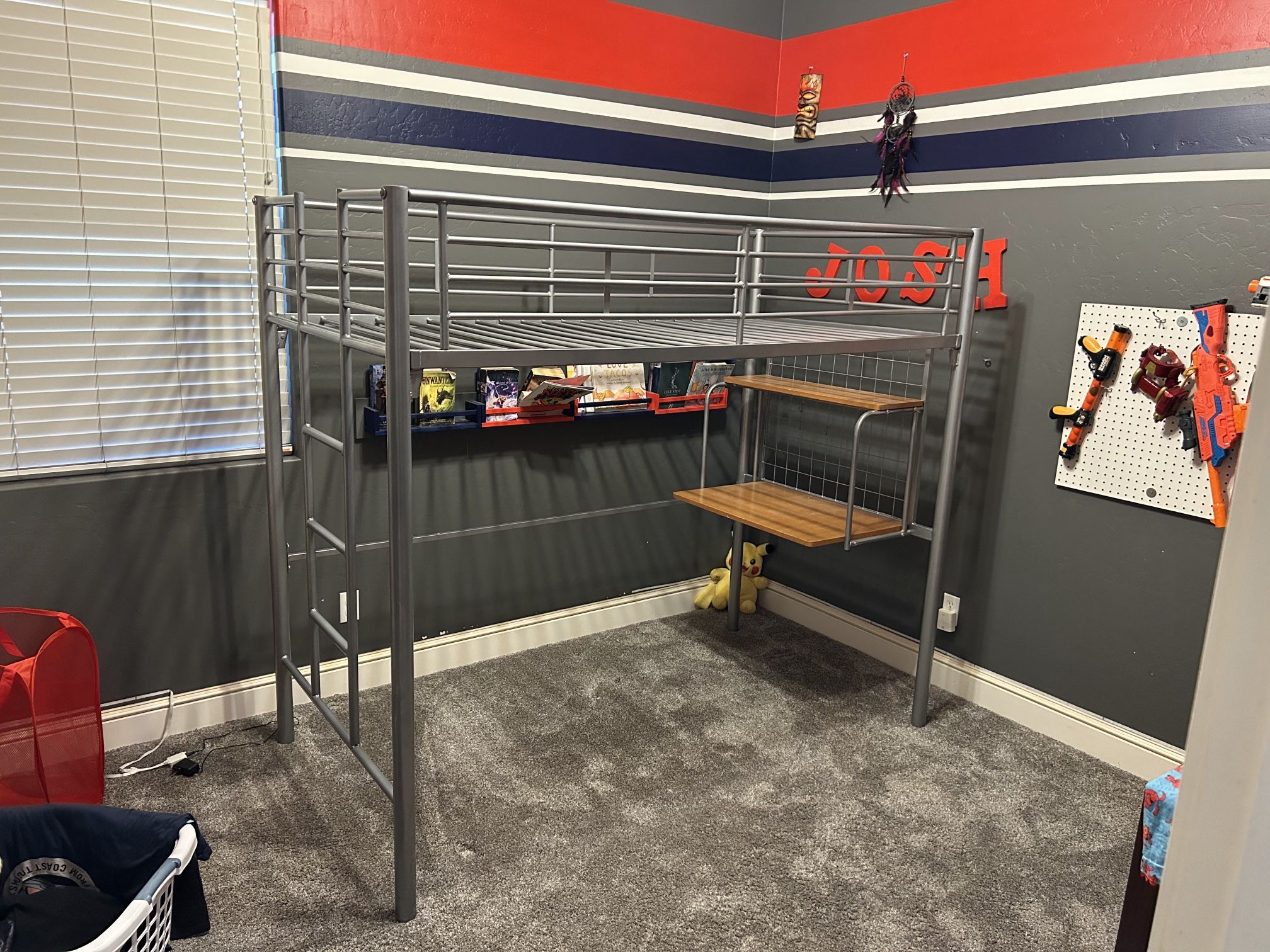 Twin Size Metal Loft Bed