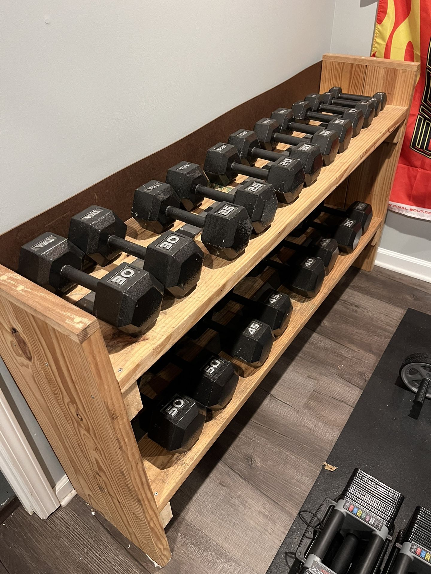 5 Lbs To 50 Lbs Dumbbell Set And Rack