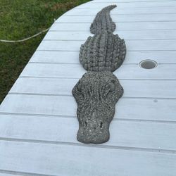 Cocodrilo  De decoración De Jardín  De Cemento 