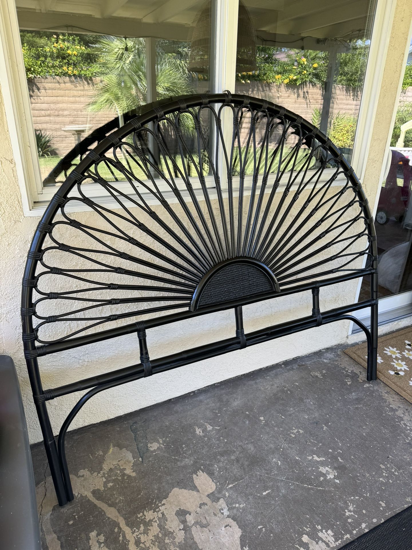 Rattan Headboard Queen