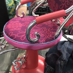 Our Generation Salon Hair Pink Barber Chair Fits 18" American Girl Dolls
