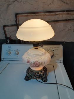 Vintage hurricane lamp