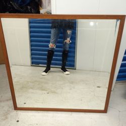 today before 6pm ....beautiful big mid century framed mirror