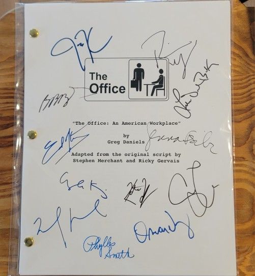 Signed Script Of The Office