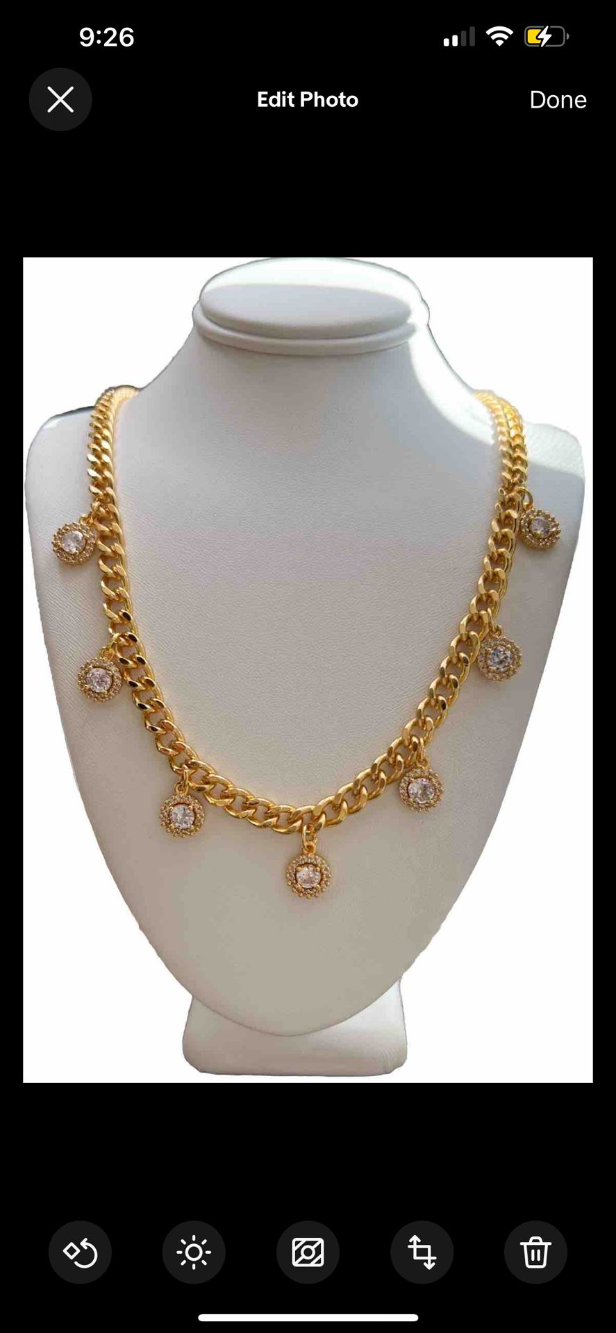 Gold Plated Beautiful Necklace High Quality (Brand New)