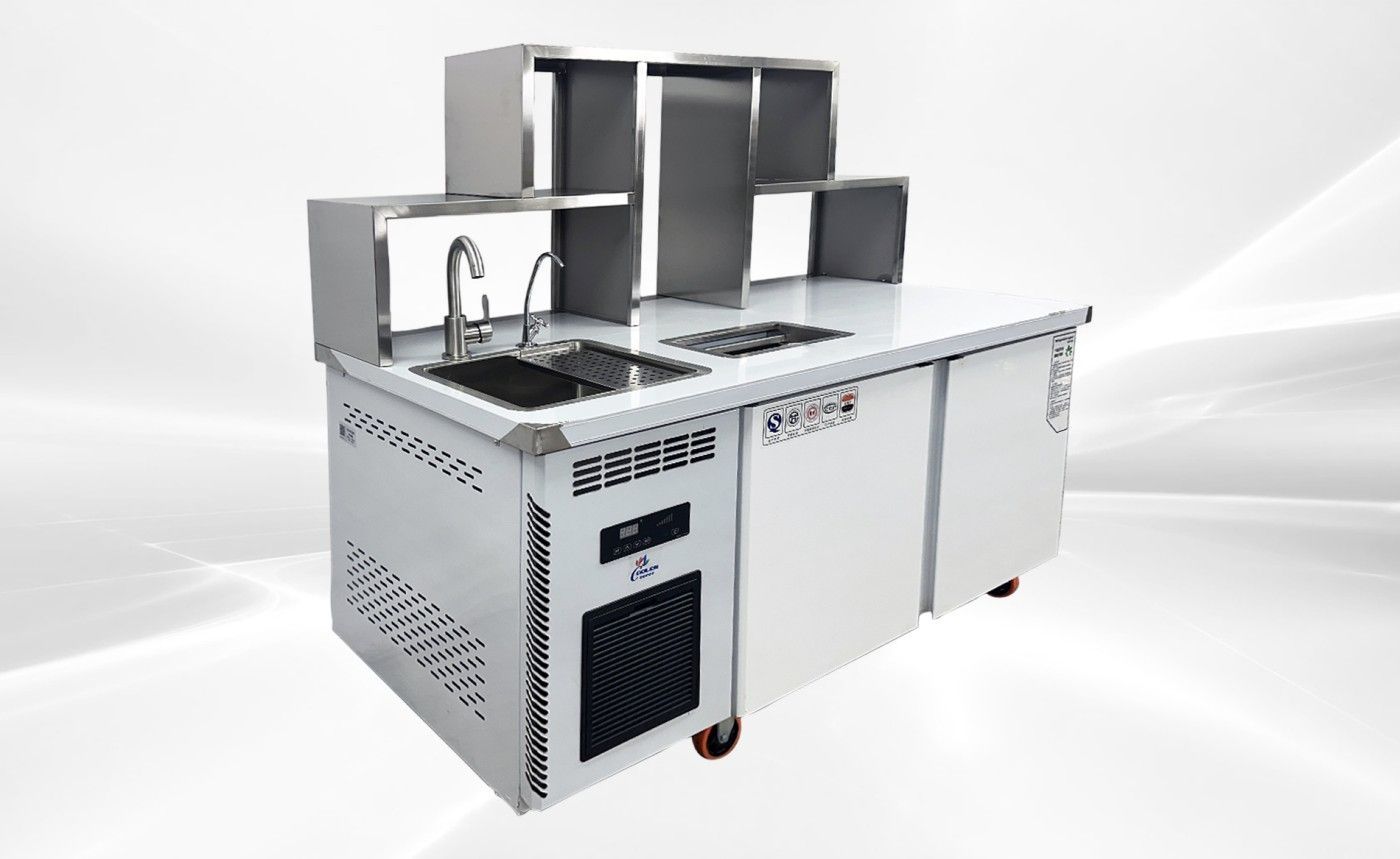 60 ins Bar Bubble Tea WorkStation Refrigerator KMX-1599