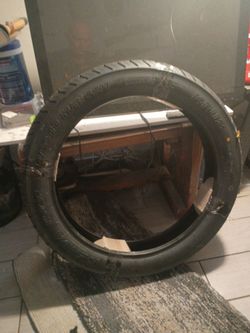 New motorcycle tire-front