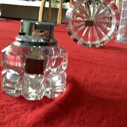 Mikasa Crystal Lighter & Ashtray