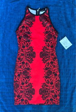 B.DARLIN  dress,size 5/6, red and black