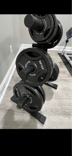 Like new set of 255 Lbs Olympic weight plates