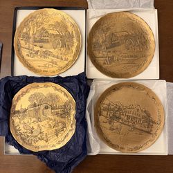 Wendell August Forge Christmas plates
