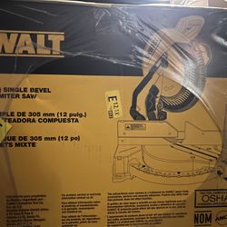 Dewalt Single Compound 12in Miter Saw Brand New!