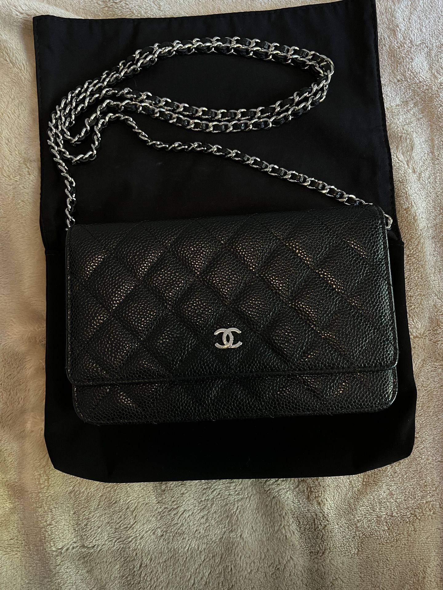 Chanel Wallet on Chain, Caviar, Black