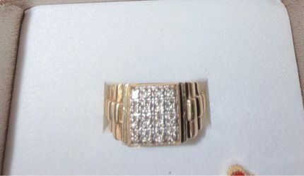 10k diamond ring