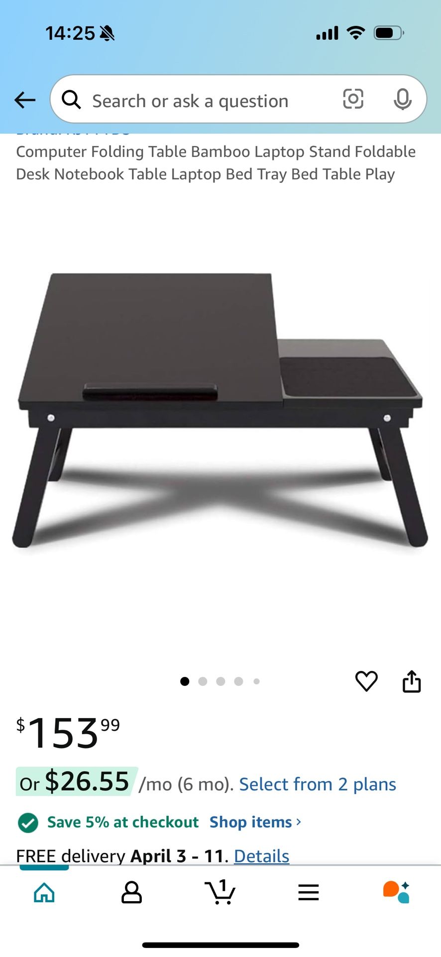 Overbed Table/Lazy Bed Table/Laptop Stand