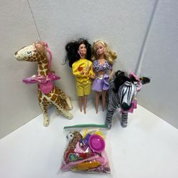 Vintage Barbie 1988 Animal Lovin' Barbie Doll Clothing Accessory Lot Nikki Panda