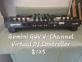 Gemini G4V 4-channel Virtual DJ Controller