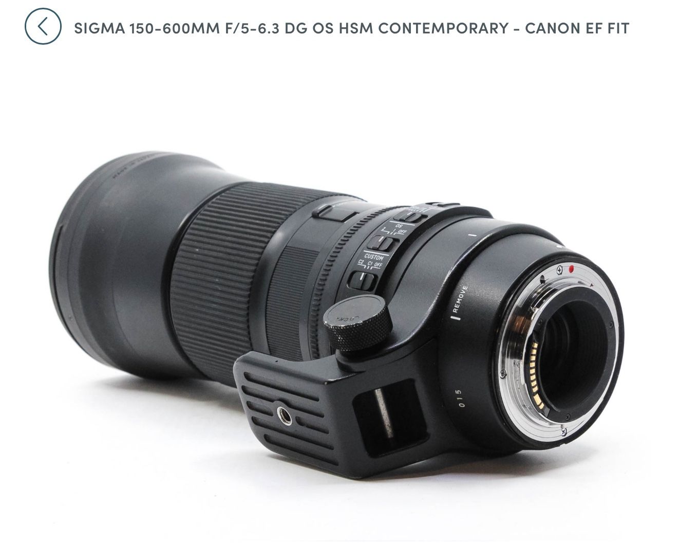 Sigma 150-600mm f/5-6.3 DG OS HSM lens Canon Lens