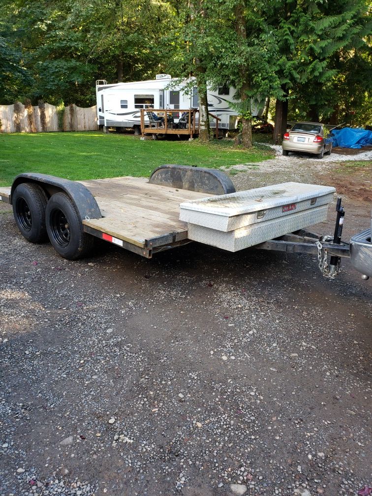 14'x8' flatbed trailer for sale or trade