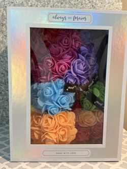 Rainbow Fake Bear Rose