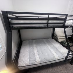 Full Size Bunk Bed with Twin Top Bunk