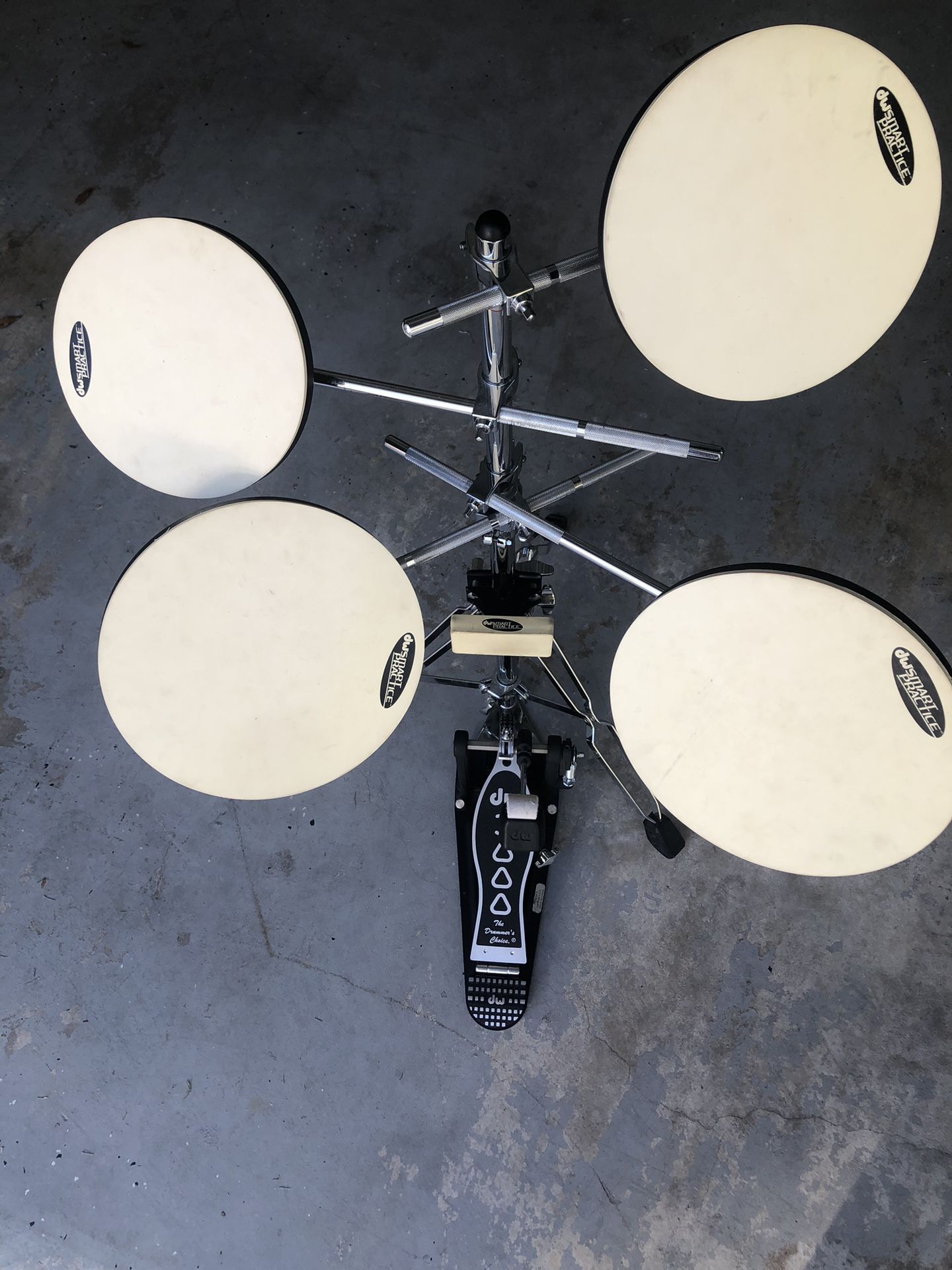 DE Practice Drums & Pedal