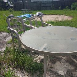 Patio table set