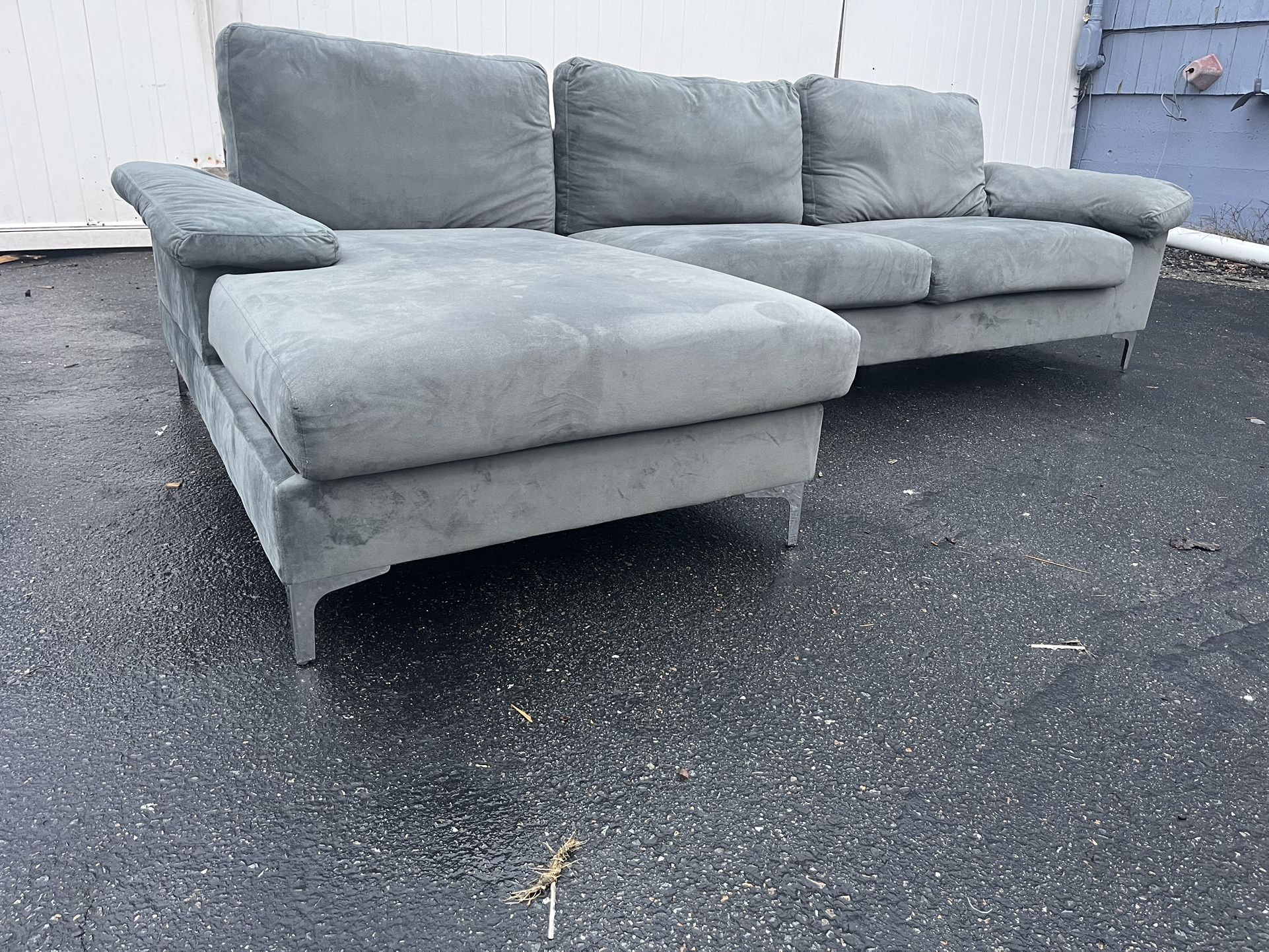 Velvet Sectional Couch