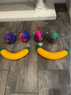 Duck and banana squishies