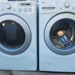 LG SET WASHER AND ELECTRIC DRYER WORKING PERFECT 