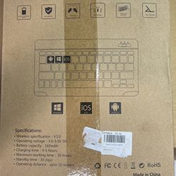 New iPad 10th Generation Case with Keyboard 10.9 inch 2022, Keyboard Case for iPad 10th Gen 10.9'' Smart Folio Cover w, Slim