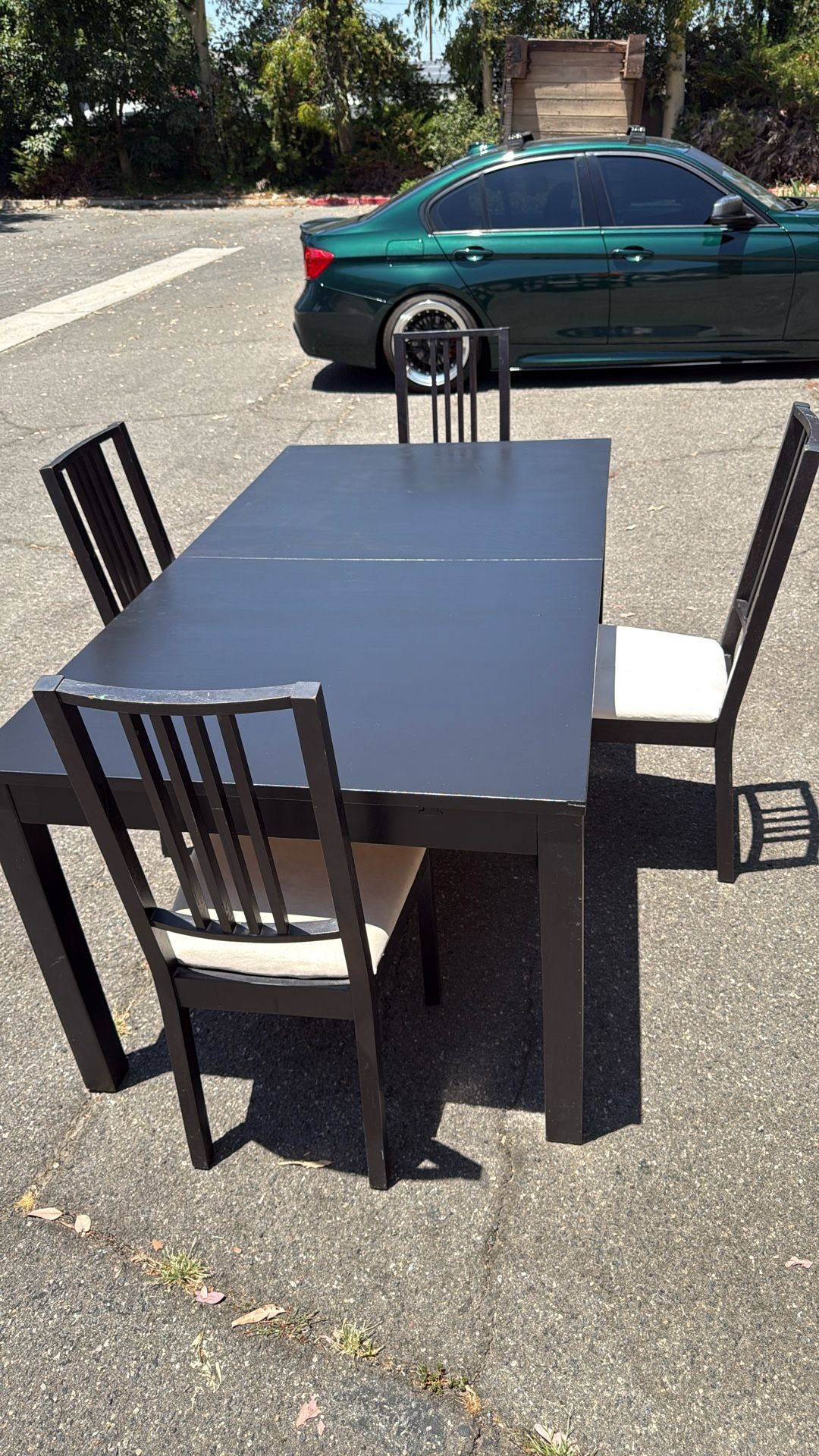 Dining Room Table For Chairs, Black